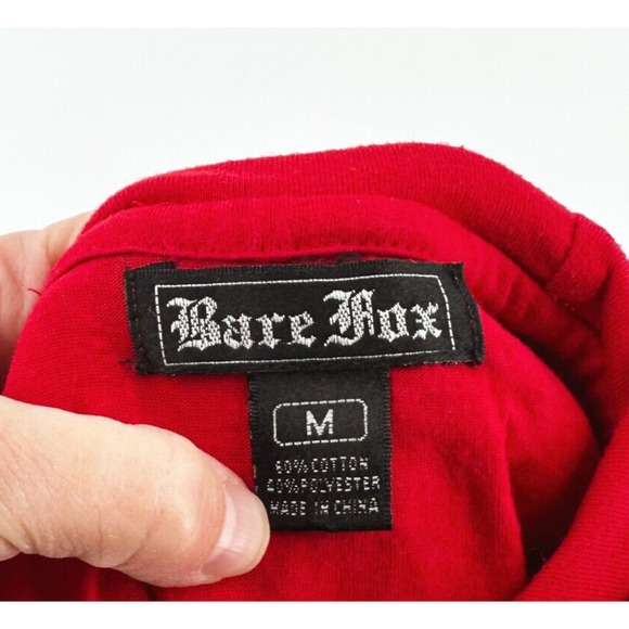 Bare Fox Chicago Bulls Logo Hooded Tank Top Medium Streetwear Paint Splatter NBA - Picture 8 of 9